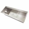 Calha Seca Embutida Inox 476 MM